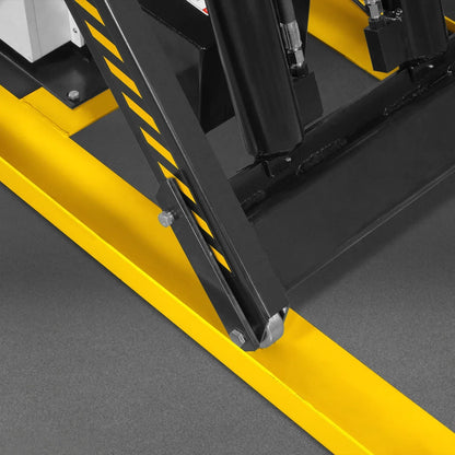 2200 lbs Capacity Stationary Electric Hydraulic Double Scissor Lift Table - 51.2" x 32.3" Platform,  70.1" Lift Height,  UL Certified Motor,  ELTD22