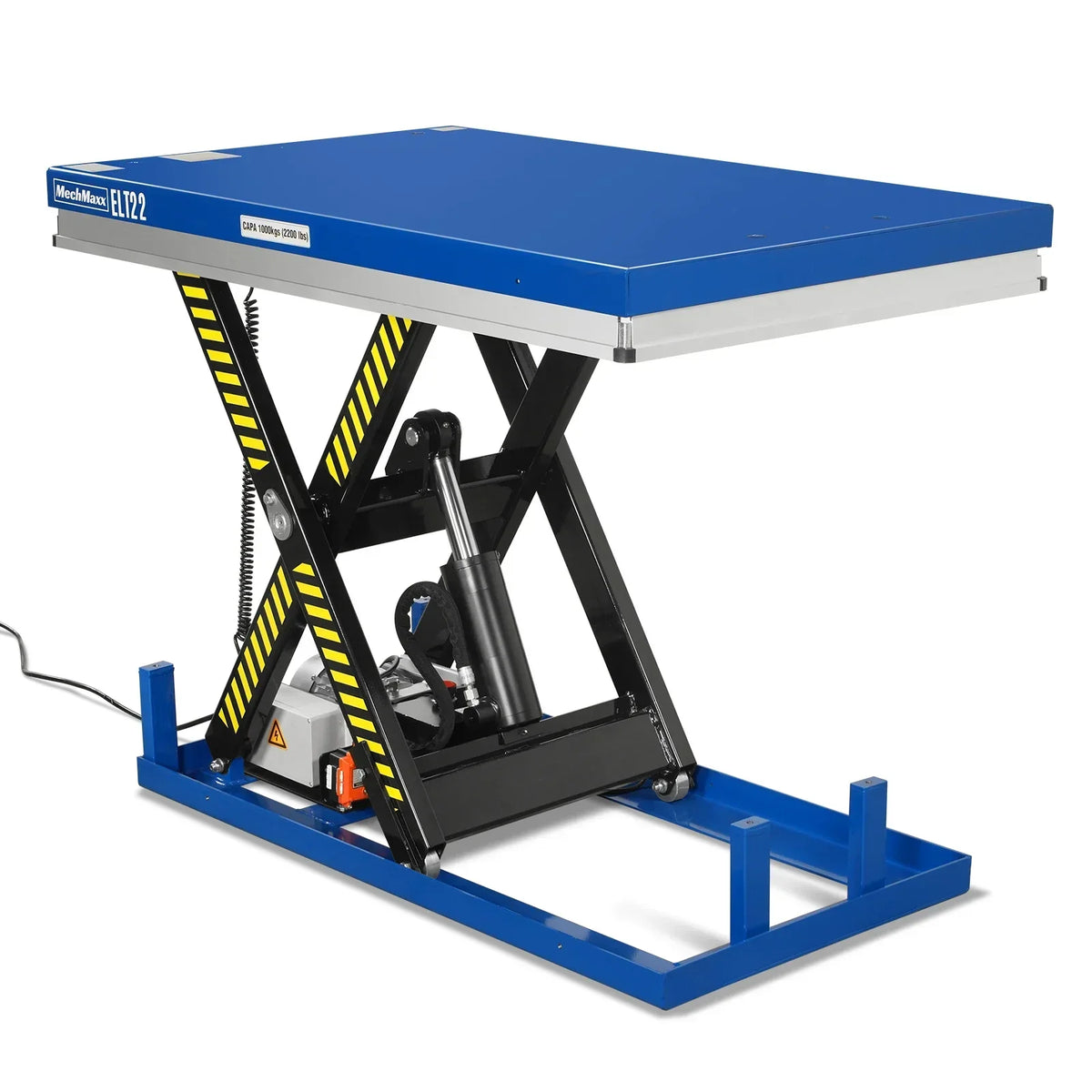 Wireless Remote Control Electric Hydraulic Lift Table, 2200lb Capacity, 51.2" x 32.3" Platform, 42.1" Lift Height, ELT22
