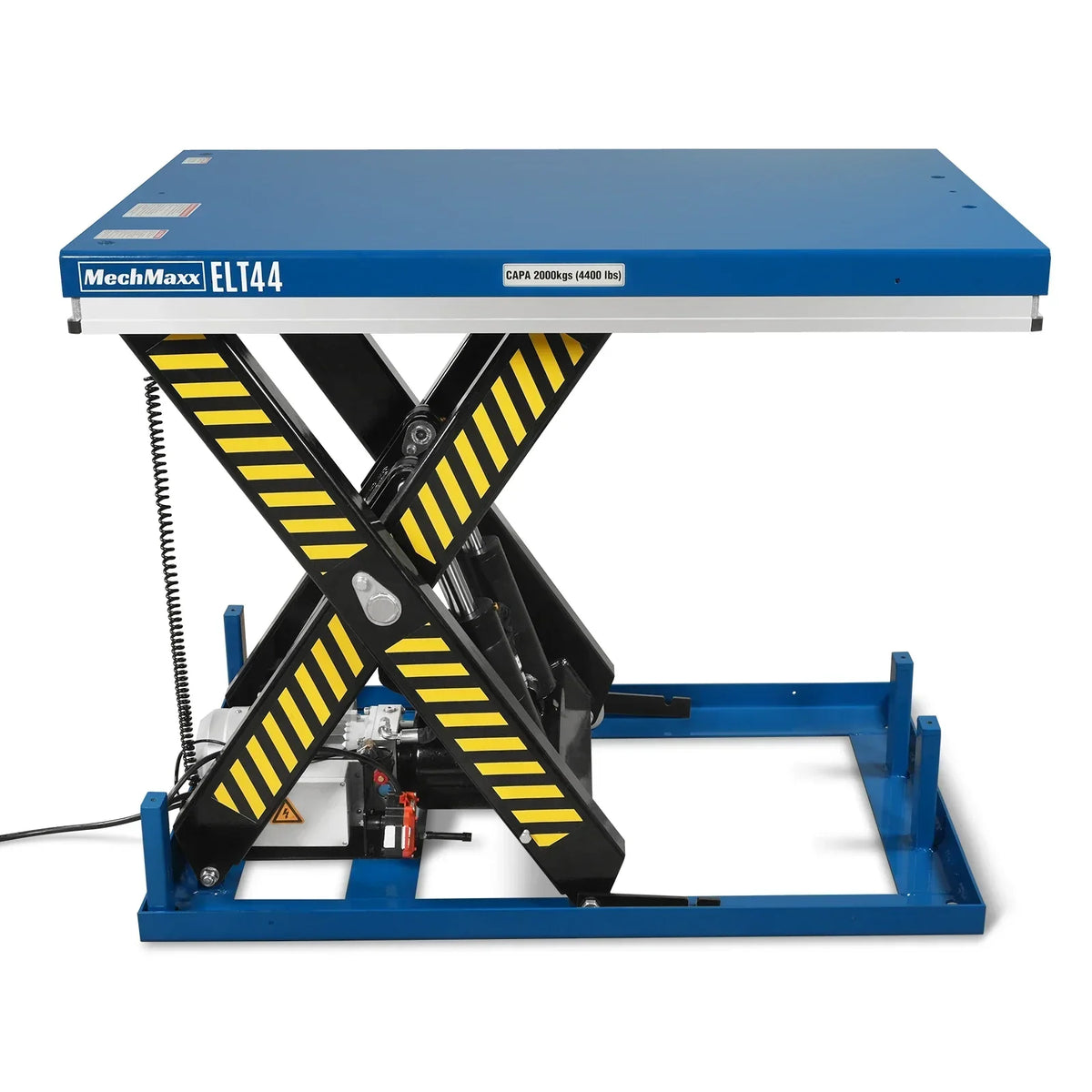 Wireless Remote Control Electric Hydraulic Lift Table, 4400lb Capacity, 51.2" x 33.5" Platform, 41.5" Lift Height, ELT44