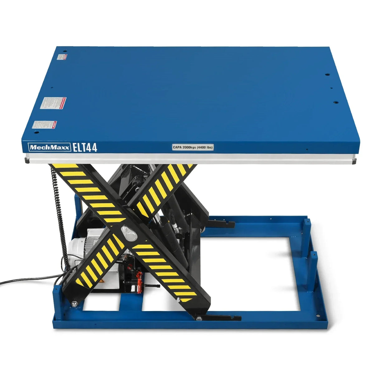 Wireless Remote Control Electric Hydraulic Lift Table, 4400lb Capacity, 51.2" x 33.5" Platform, 41.5" Lift Height, ELT44