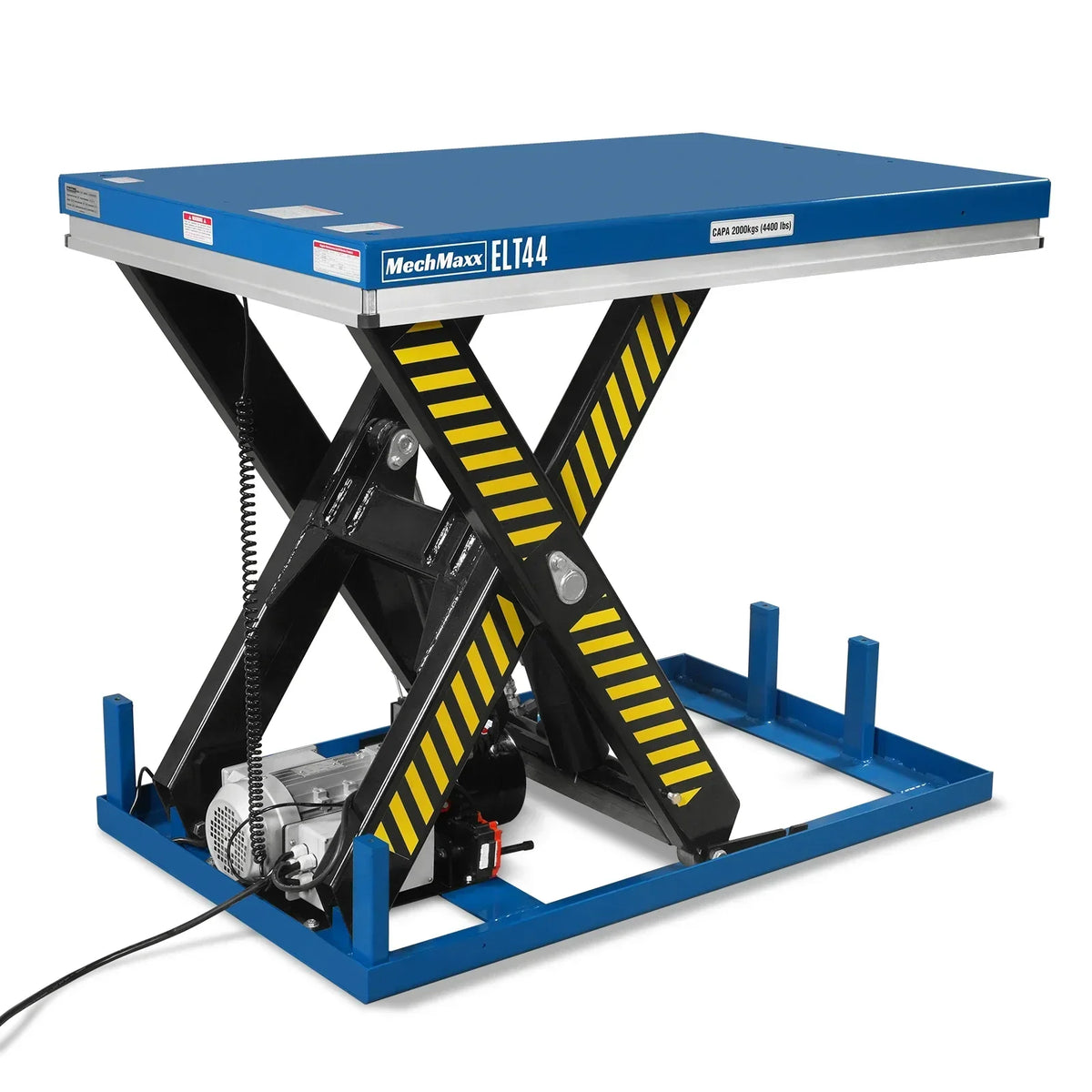 Wireless Remote Control Electric Hydraulic Lift Table, 4400lb Capacity, 51.2" x 33.5" Platform, 41.5" Lift Height, ELT44