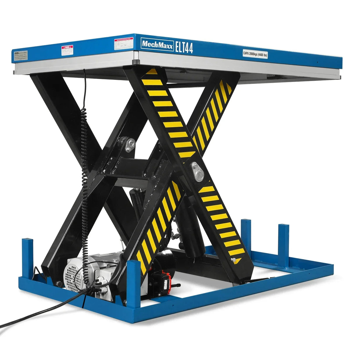 Wireless Remote Control Electric Hydraulic Lift Table, 4400lb Capacity, 51.2" x 33.5" Platform, 41.5" Lift Height, ELT44
