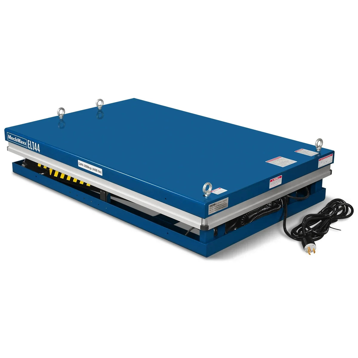 Wireless Remote Control Electric Hydraulic Lift Table, 4400lb Capacity, 51.2" x 33.5" Platform, 41.5" Lift Height, ELT44