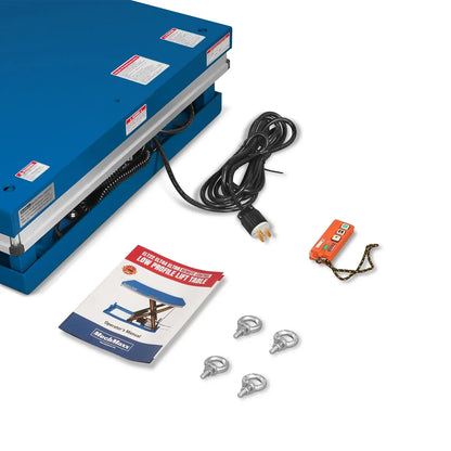 Wireless Remote Control Electric Hydraulic Lift Table, 4400lb Capacity, 51.2" x 33.5" Platform, 41.5" Lift Height, ELT44