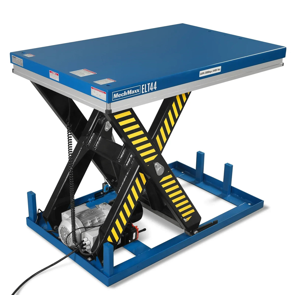 Wireless Remote Control Electric Hydraulic Lift Table, 4400lb Capacity, 51.2" x 33.5" Platform, 41.5" Lift Height, ELT44