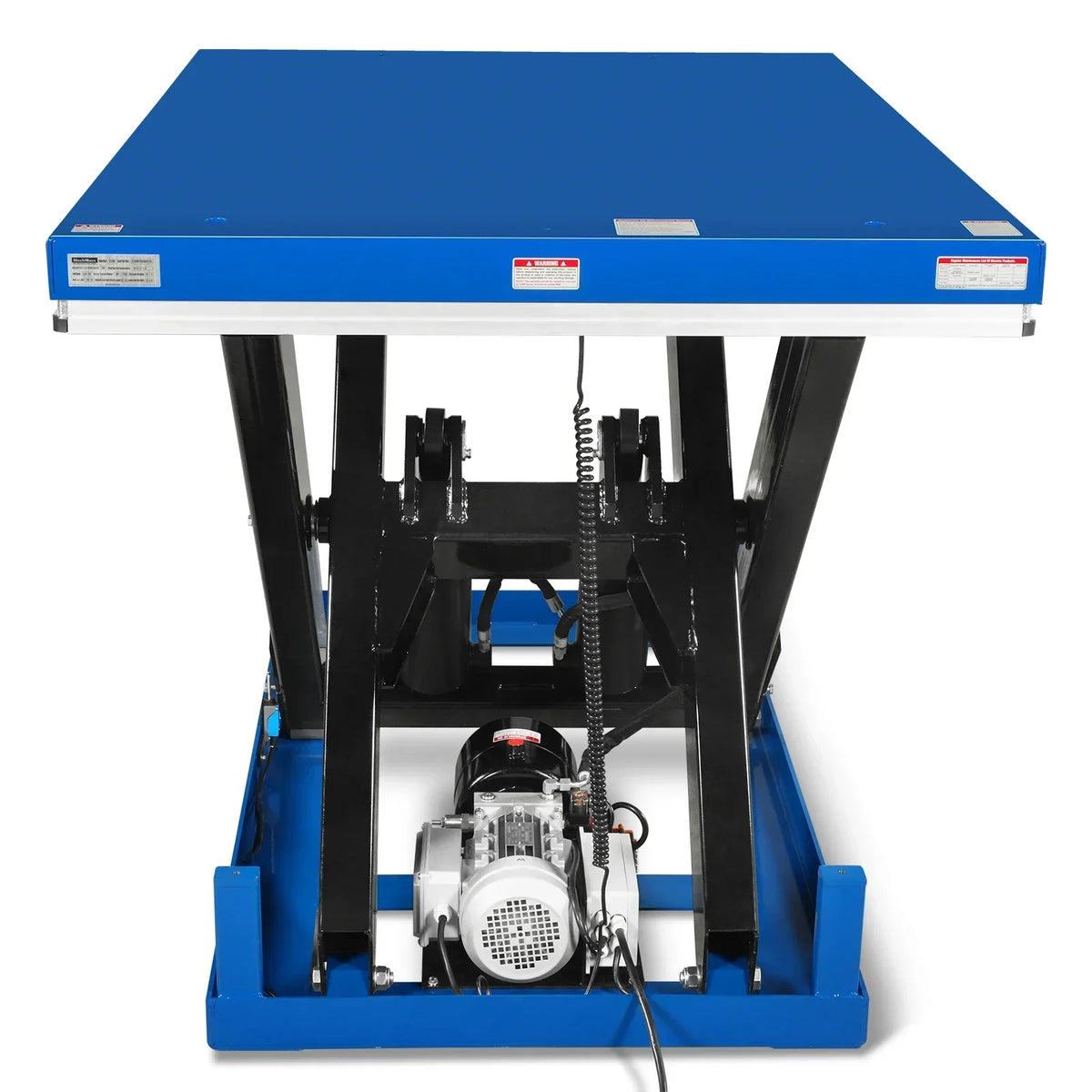 Wireless Remote Control Electric Hydraulic Lift Table, 8800lb Capacity, 66.9" x 47.2" Platform, 45.7" Lift Height, ELT88