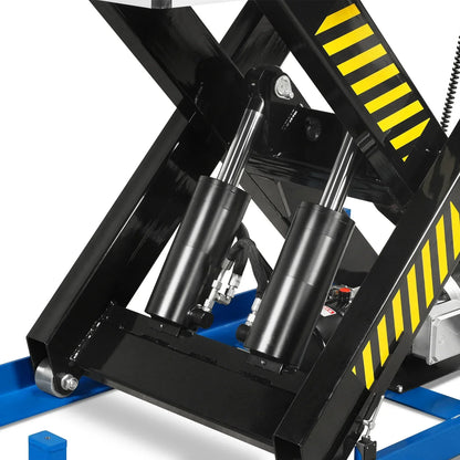 Wireless Remote Control Electric Hydraulic Lift Table, 8800lb Capacity, 66.9" x 47.2" Platform, 45.7" Lift Height, ELT88