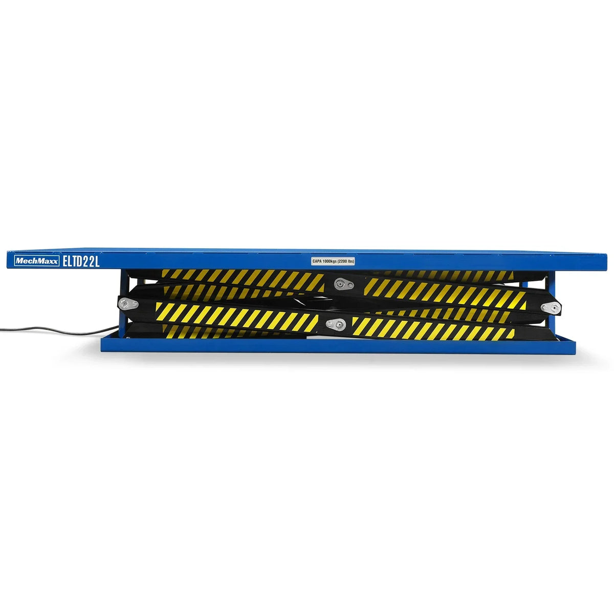 Wireless Remote Control Double Scissor Electric Hydraulic Lift Table, 2200lb Capacity, 86.6" x 51.2" Large Platform, 102.4" Lift Height, ELTD22L