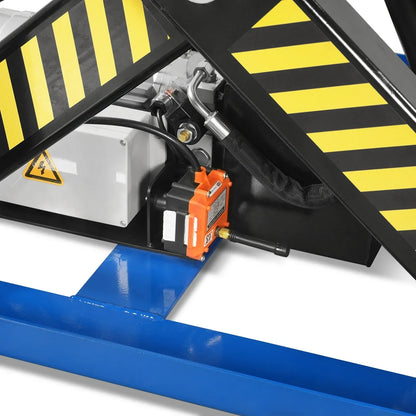 Wireless Remote Control Double Scissor Electric Hydraulic Lift Table, 4400lb Capacity, 51.2" x 33.5" Platform, 72.6" Lift Height, ELTD44