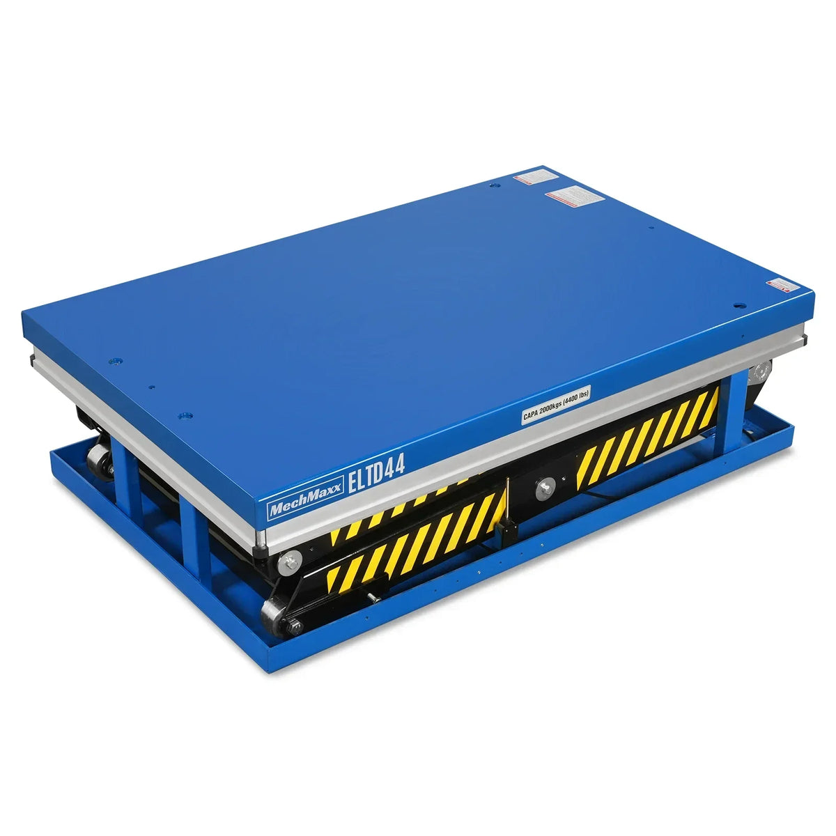 Wireless Remote Control Double Scissor Electric Hydraulic Lift Table, 4400lb Capacity, 51.2" x 33.5" Platform, 72.6" Lift Height, ELTD44