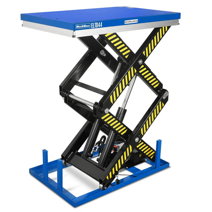 Wireless Remote Control Double Scissor Electric Hydraulic Lift Table, 4400lb Capacity, 51.2" x 33.5" Platform, 72.6" Lift Height, ELTD44