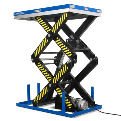 Wireless Remote Control Double Scissor Electric Hydraulic Lift Table, 4400lb Capacity, 51.2" x 33.5" Platform, 72.6" Lift Height, ELTD44