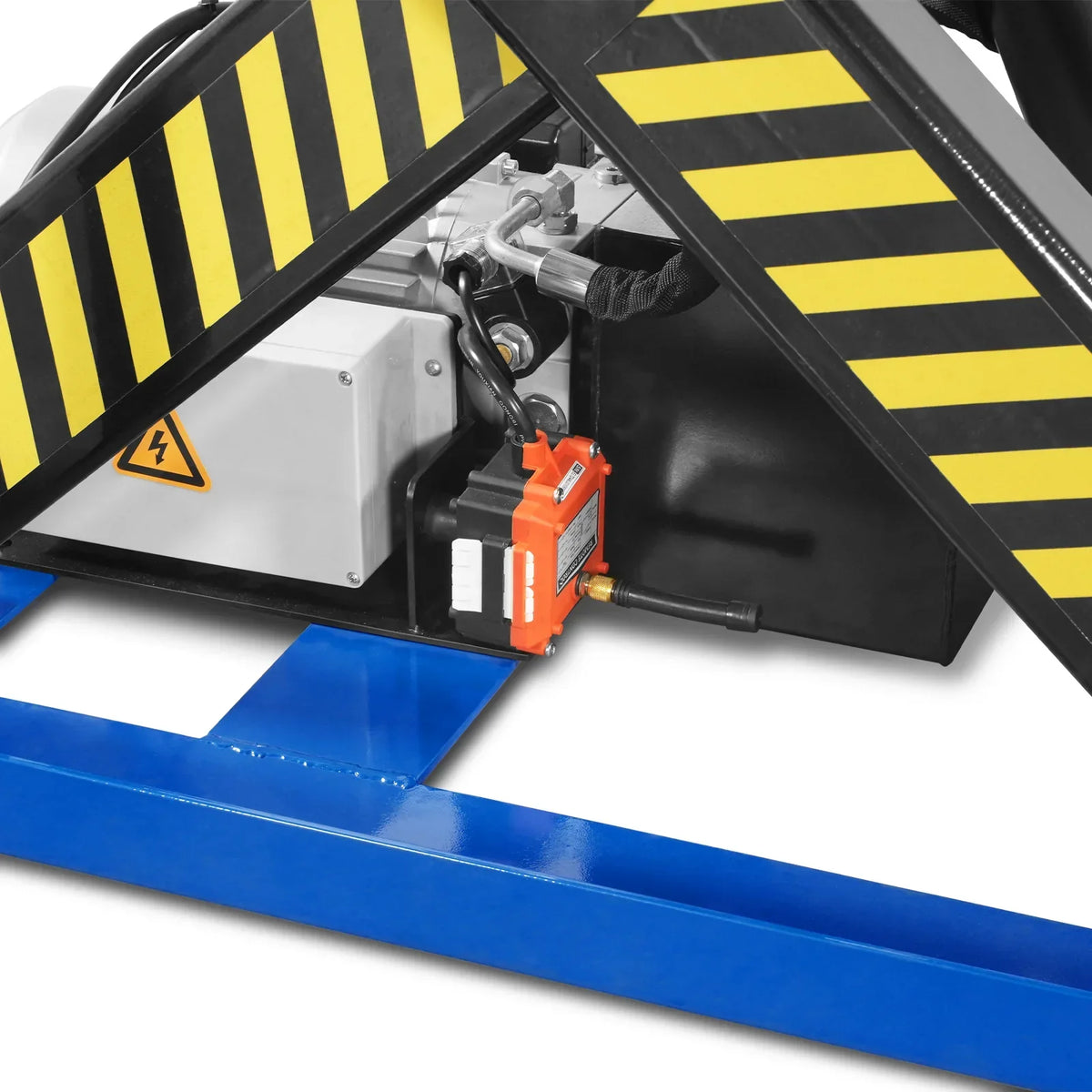 Wireless Remote Control Double Scissor Electric Hydraulic Lift Table, 4400lb Capacity, 63" x 39.4" Large Platform, 72.6" Lift Height, ELTD44L