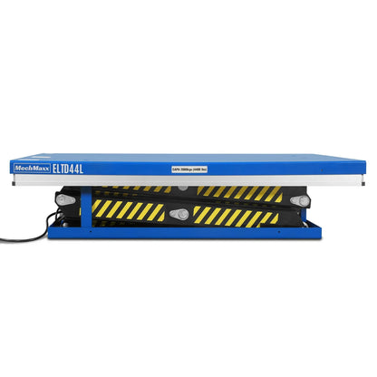 Wireless Remote Control Double Scissor Electric Hydraulic Lift Table, 4400lb Capacity, 63" x 39.4" Large Platform, 72.6" Lift Height, ELTD44L