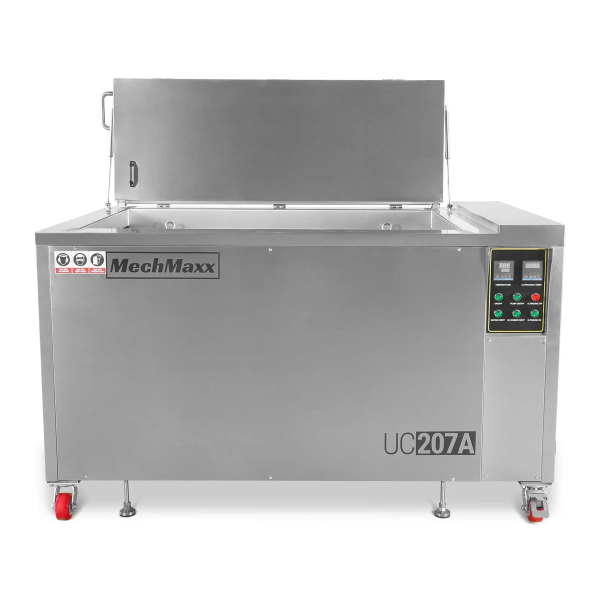 207 Gal / 785L Heavy Duty Industrial Ultrasonic Parts Washer, 28kHz 96 Transducers, Oil Skimmer, SS304 Tank, 22kW Heater, 208–240V 3 Phase Power