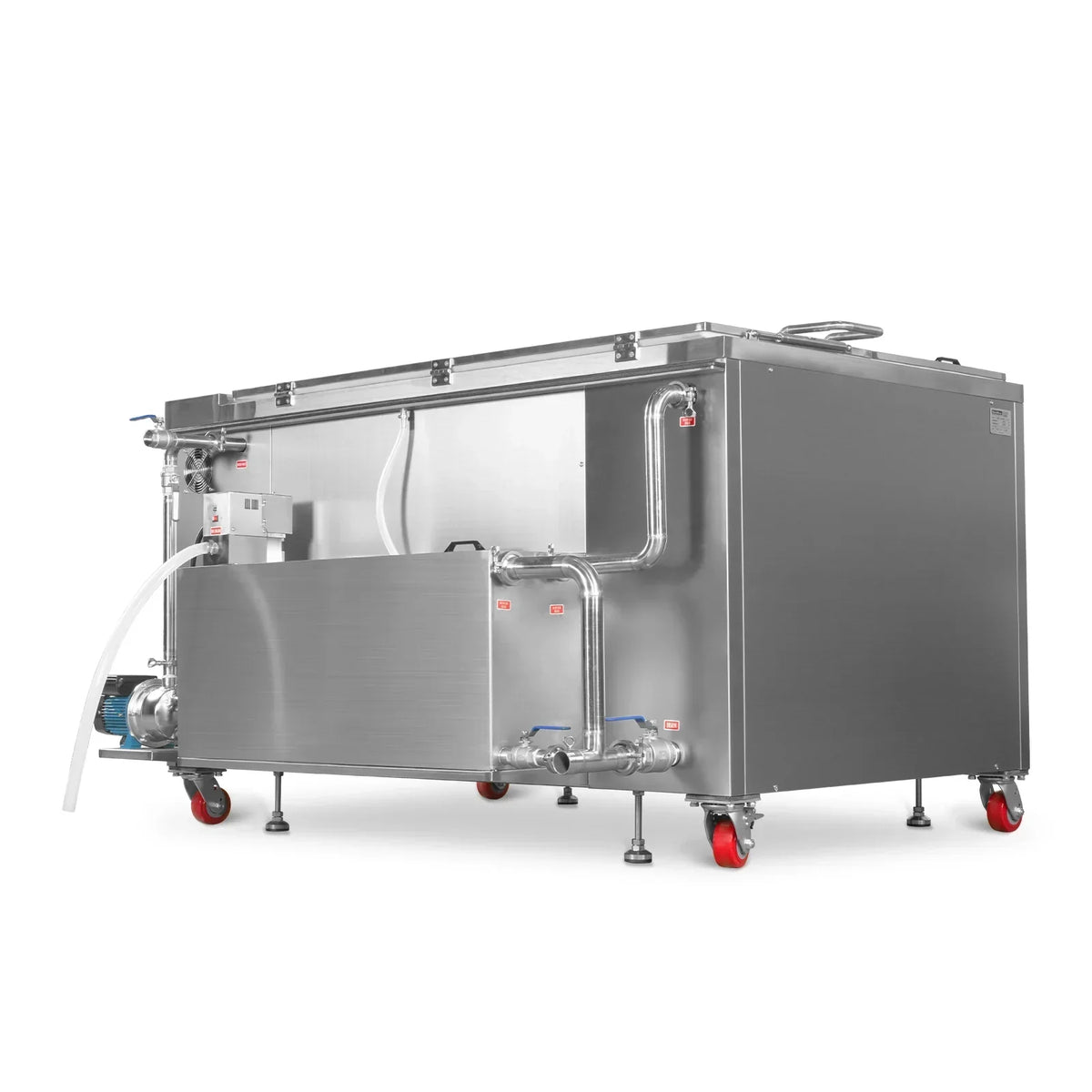 207 Gal / 785L Heavy Duty Industrial Ultrasonic Parts Washer, 28kHz 96 Transducers, Oil Skimmer, SS304 Tank, 22kW Heater, 208–240V 3 Phase Power