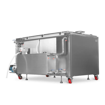 207 Gal / 785L Heavy Duty Industrial Ultrasonic Parts Washer, 28kHz 96 Transducers, Oil Skimmer, SS304 Tank, 22kW Heater, 208–240V 3 Phase Power