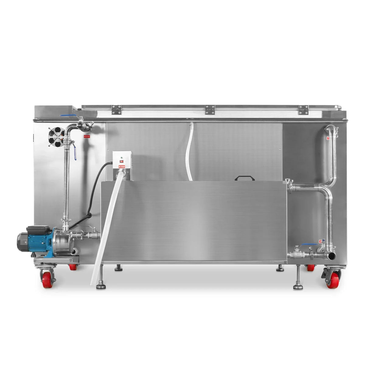 207 Gal / 785L Heavy Duty Industrial Ultrasonic Parts Washer, 28kHz 96 Transducers, Oil Skimmer, SS304 Tank, 22kW Heater, 208–240V 3 Phase Power