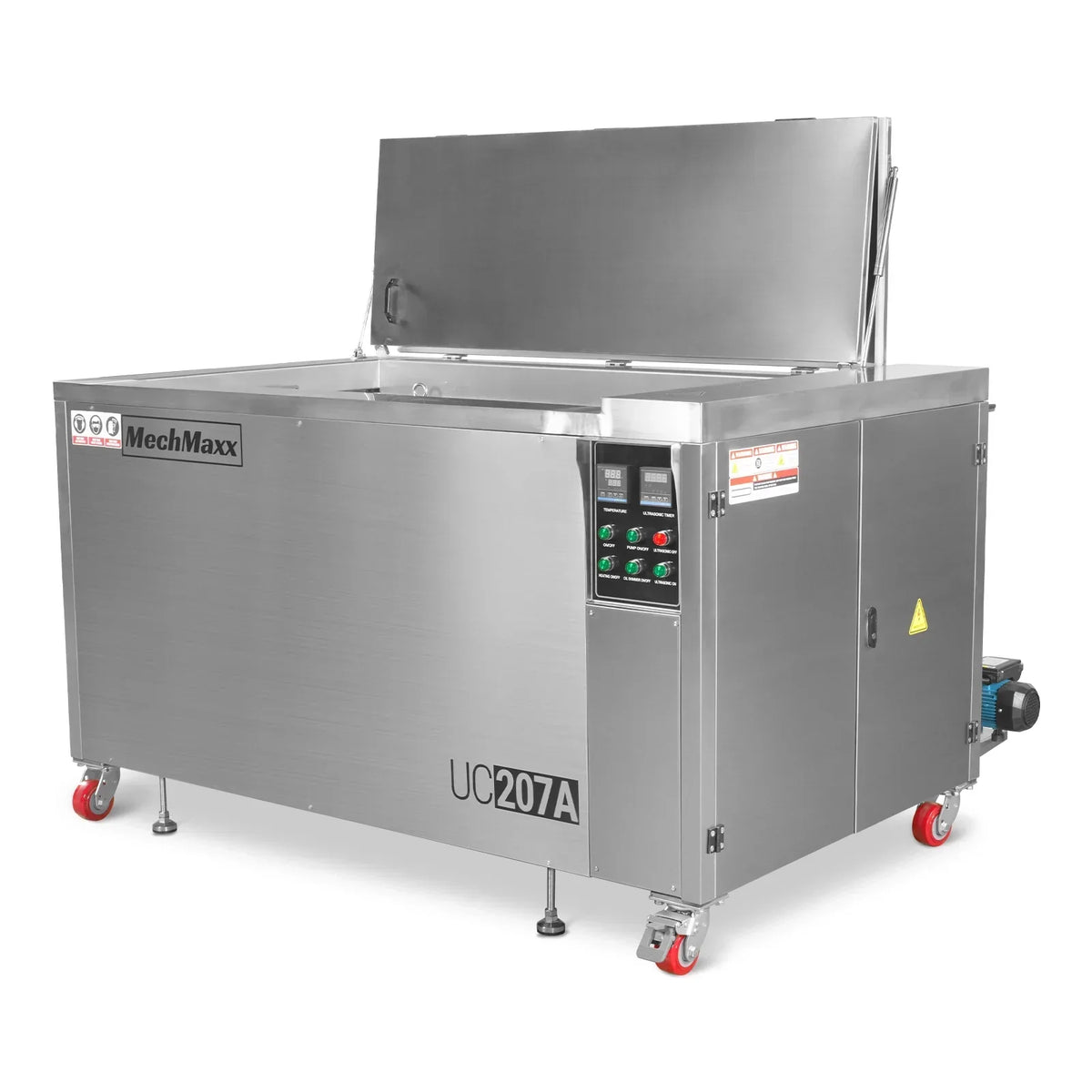 207 Gal / 785L Heavy Duty Industrial Ultrasonic Parts Washer, 28kHz 96 Transducers, Oil Skimmer, SS304 Tank, 22kW Heater, 208–240V 3 Phase Power