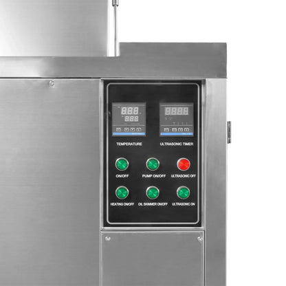 207 Gal / 785L Heavy Duty Industrial Ultrasonic Parts Washer, 28kHz 96 Transducers, Oil Skimmer, SS304 Tank, 22kW Heater, 208–240V 3 Phase Power