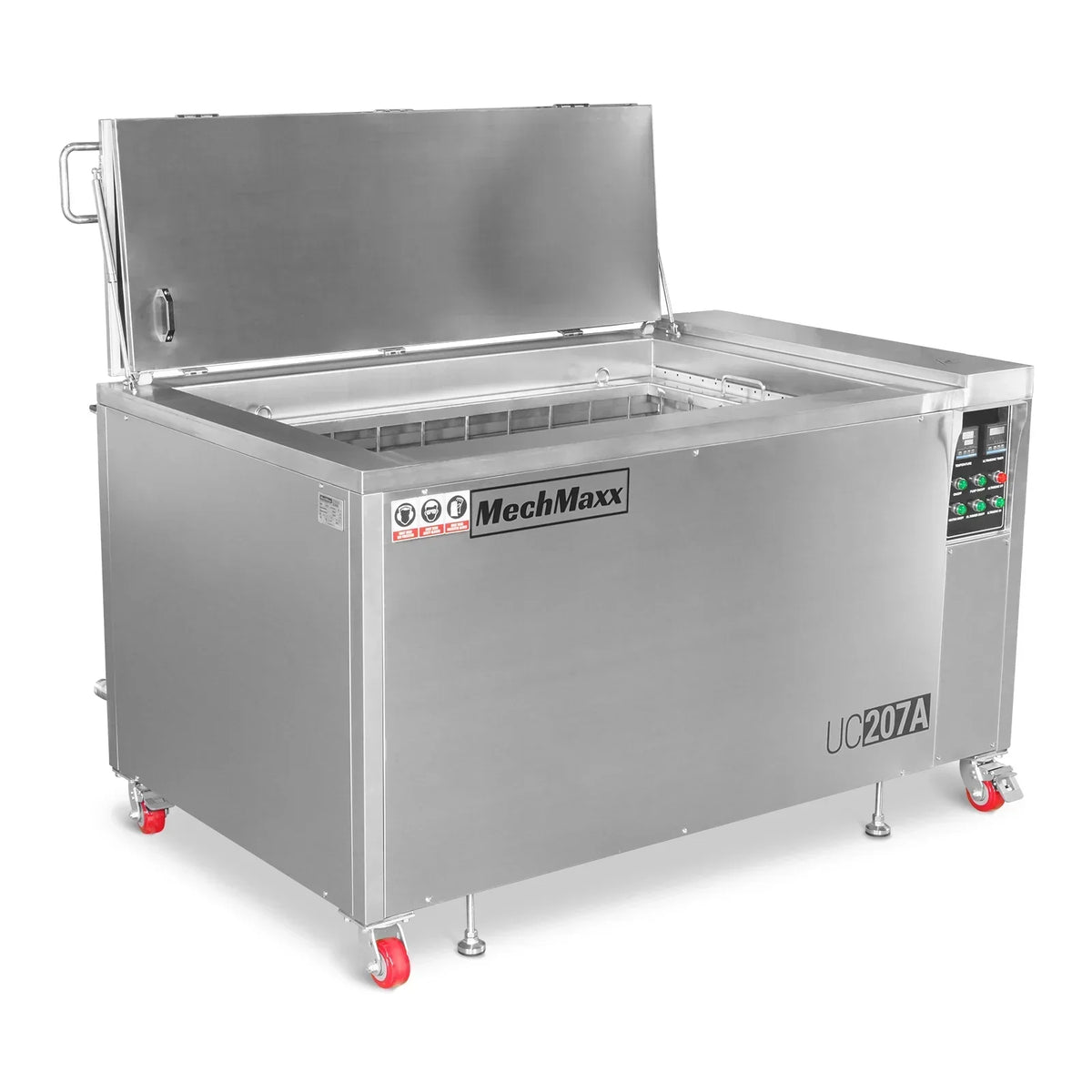 207 Gal / 785L Heavy Duty Industrial Ultrasonic Parts Washer, 28kHz 96 Transducers, Oil Skimmer, SS304 Tank, 22kW Heater, 208–240V 3 Phase Power