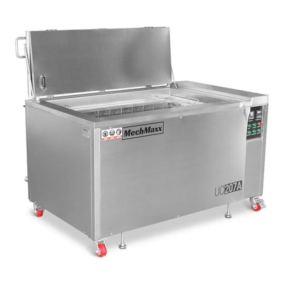 207 Gal / 785L Heavy Duty Industrial Ultrasonic Parts Washer, 28kHz 96 Transducers, Oil Skimmer, SS304 Tank, 22kW Heater, 208–240V 3 Phase Power