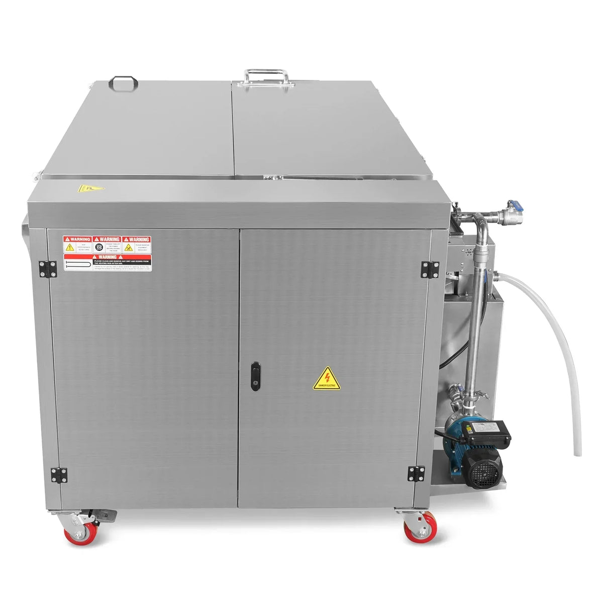 207 Gal / 785L Heavy Duty Industrial Ultrasonic Parts Washer, 28kHz 96 Transducers, Oil Skimmer, SS304 Tank, 22kW Heater, 208–240V 3 Phase Power