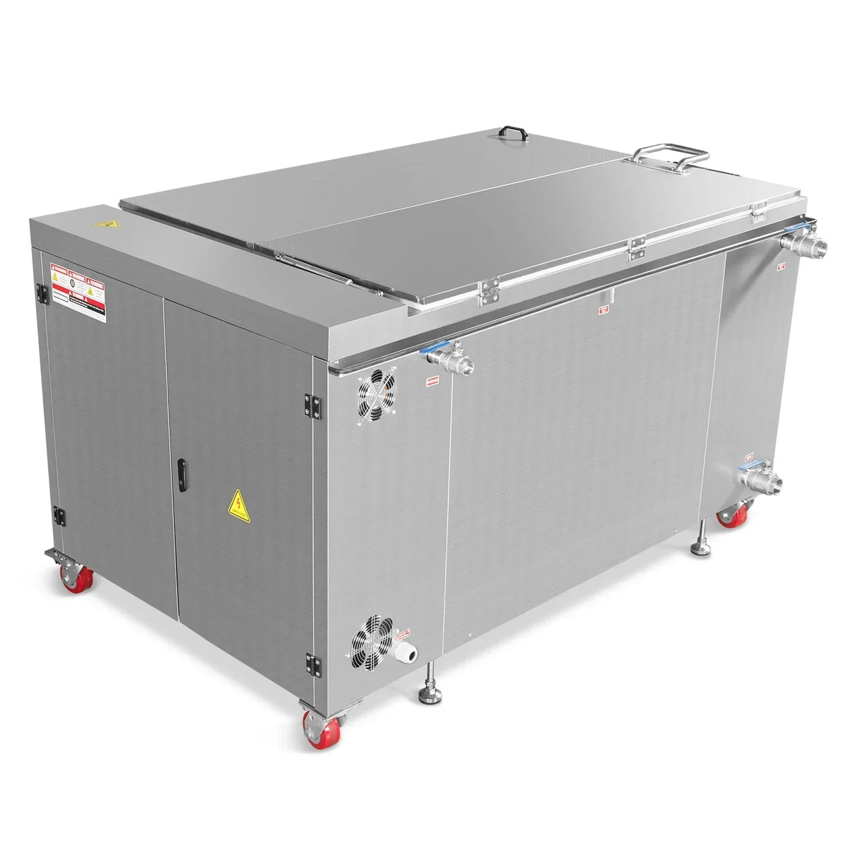 207 Gal / 785L Heavy Duty Industrial Ultrasonic Parts Washer, 28kHz 96 Transducers, SS304 Tank, 22kW Heater, 208–240V 3 Phase Power