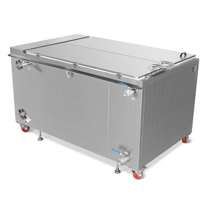 207 Gal / 785L Heavy Duty Industrial Ultrasonic Parts Washer, 28kHz 96 Transducers, SS304 Tank, 22kW Heater, 208–240V 3 Phase Power
