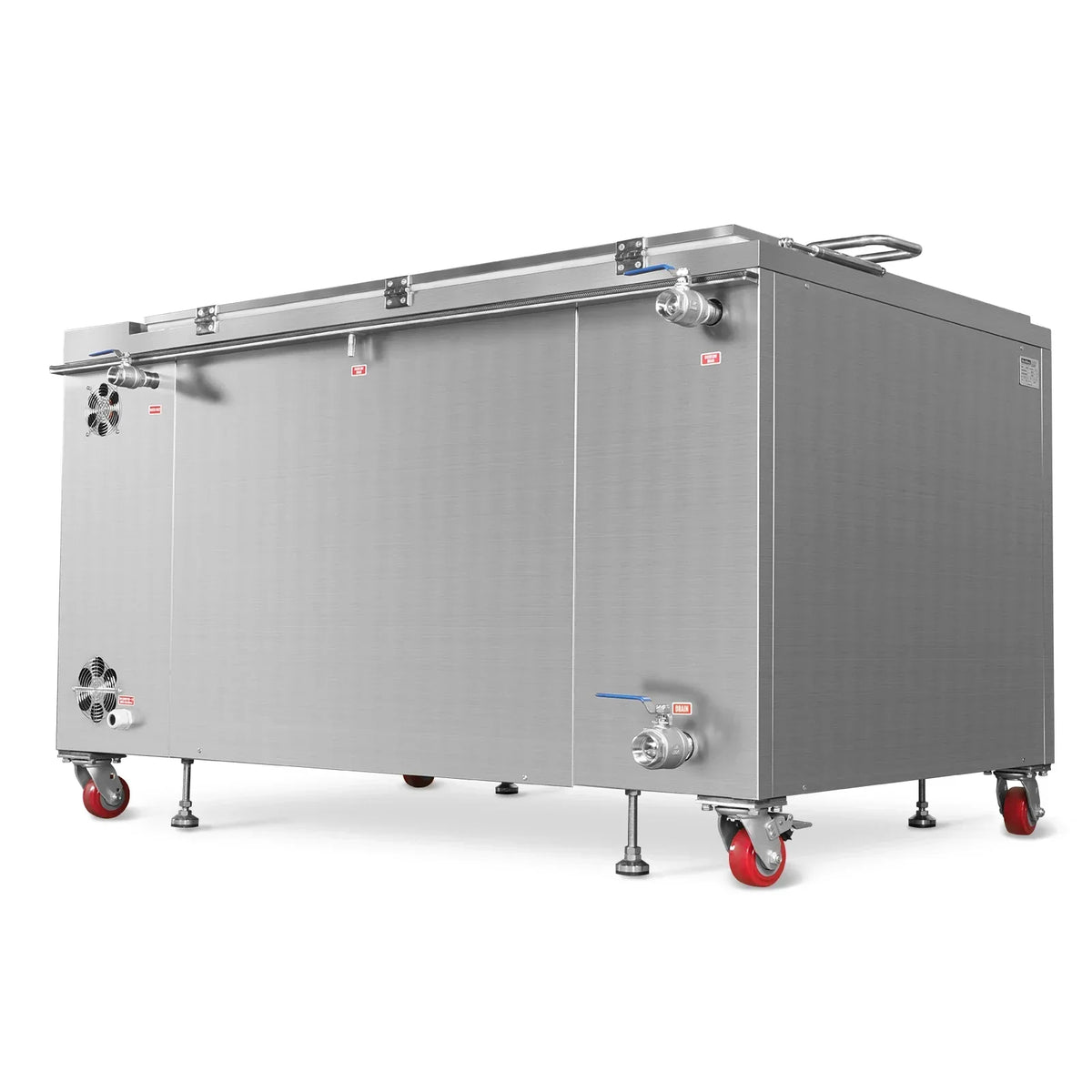 207 Gal / 785L Heavy Duty Industrial Ultrasonic Parts Washer, 28kHz 96 Transducers, SS304 Tank, 22kW Heater, 208–240V 3 Phase Power