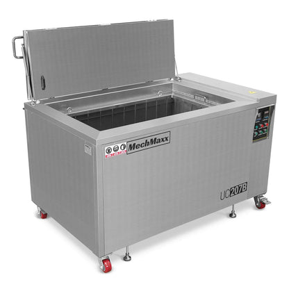 207 Gal / 785L Heavy Duty Industrial Ultrasonic Parts Washer, 28kHz 96 Transducers, SS304 Tank, 22kW Heater, 208–240V 3 Phase Power