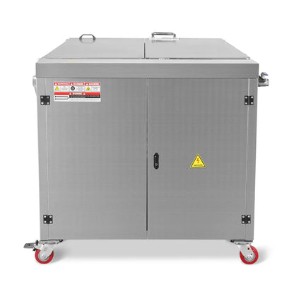 207 Gal / 785L Heavy Duty Industrial Ultrasonic Parts Washer, 28kHz 96 Transducers, SS304 Tank, 22kW Heater, 208–240V 3 Phase Power