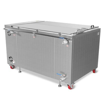 207 Gal / 785L Heavy Duty Industrial Ultrasonic Parts Washer, 28kHz 96 Transducers, SS304 Tank, 22kW Heater, 208–240V 3 Phase Power