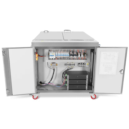 207 Gal / 785L Heavy Duty Industrial Ultrasonic Parts Washer, 28kHz 96 Transducers, SS304 Tank, 22kW Heater, 208–240V 3 Phase Power