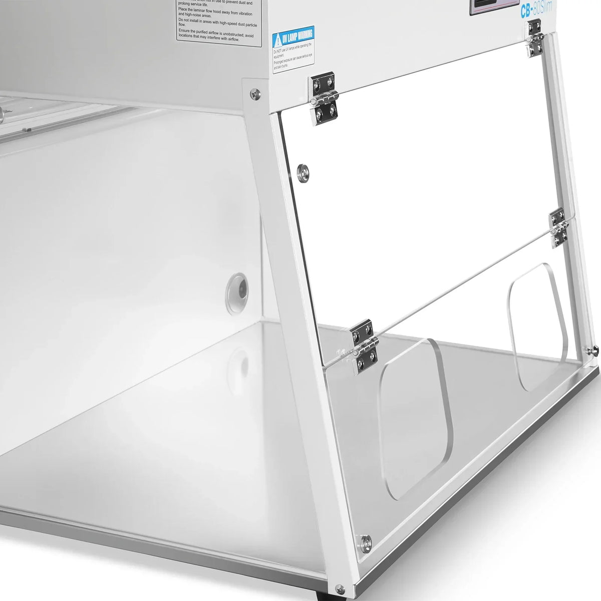31.9" Wide CB-80Slim Desktop Vertical Laminar Flow Clean Bench with HEPA Filtration & UV Sterilization | ISO Class 5