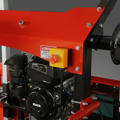 32" Portable Sawmill (5 x Blades Included),   KOHLER CH440 429cc E-Start Gasoline Engine,  26.5" Board Width,  20' Track Length (13' Track Length + 6.4' Track Extension Included) ,  SM-32