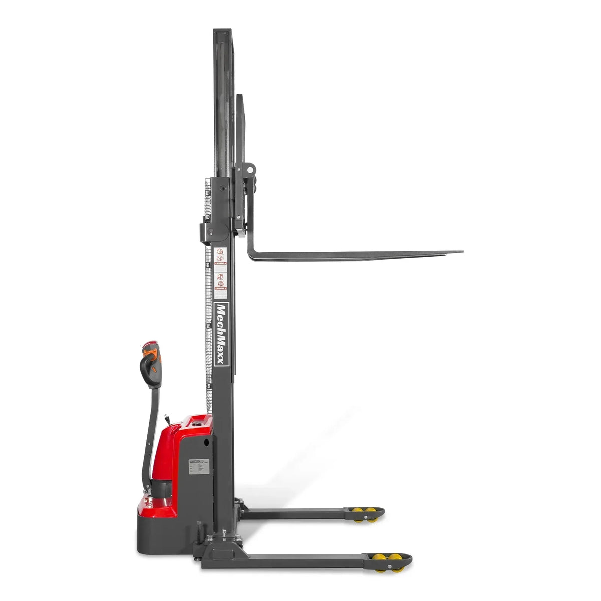 3300lbs Electric Straddle Stacker,  118" Lift,  Adjustable Legs & Forks,  F33-118SLA