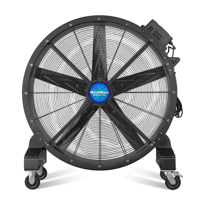 47" Portable Industrial Fan with Variable High-Efficiency PMSM Motor,Mobile High Volume Floor Fan for Warehouse,Workshop & Gym