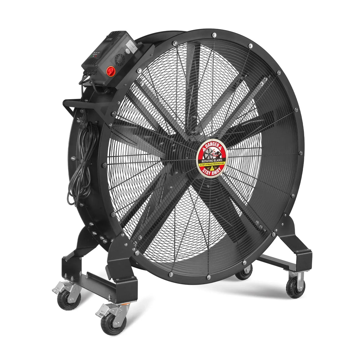 47" Portable Industrial Fan with Variable High-Efficiency PMSM Motor,Mobile High Volume Floor Fan for Warehouse,Workshop & Gym