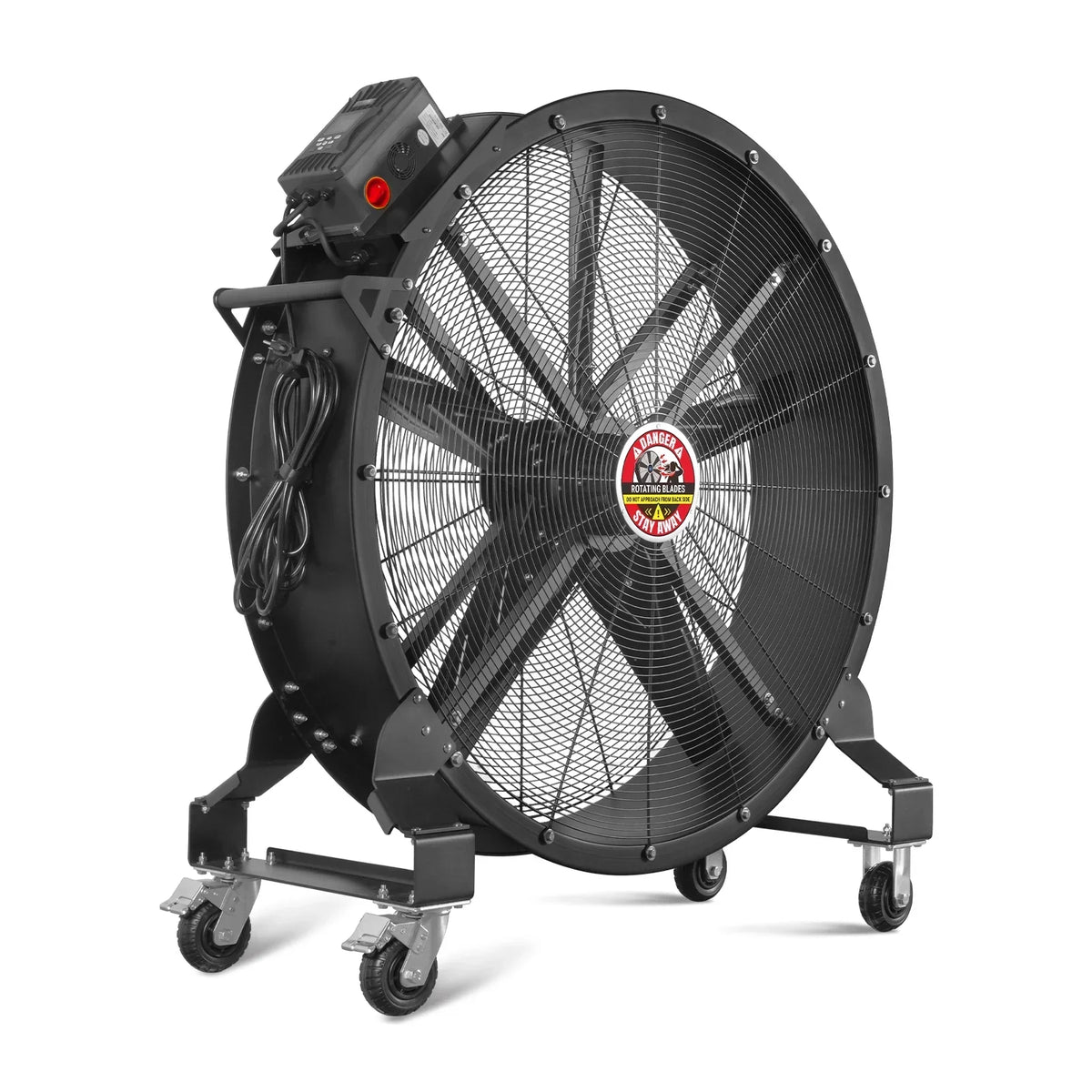47" Portable Industrial Fan with Variable High-Efficiency PMSM Motor,Mobile High Volume Floor Fan for Warehouse,Workshop & Gym