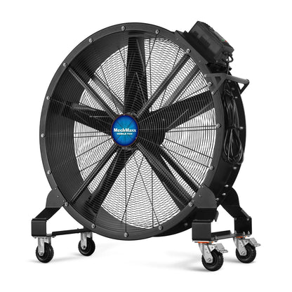 47" Portable Industrial Fan with Variable High-Efficiency PMSM Motor,Mobile High Volume Floor Fan for Warehouse,Workshop & Gym