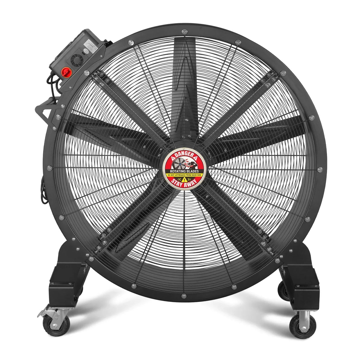 47" Portable Industrial Fan with Variable High-Efficiency PMSM Motor,Mobile High Volume Floor Fan for Warehouse,Workshop & Gym