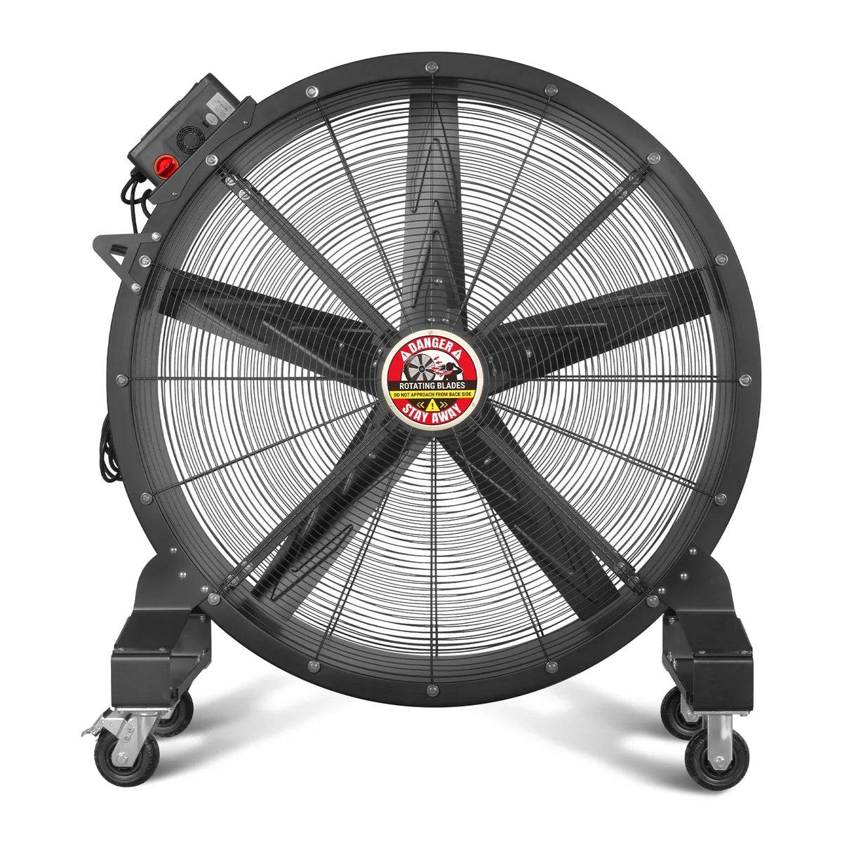 47" Portable Industrial Fan with Variable High-Efficiency PMSM Motor,Mobile High Volume Floor Fan for Warehouse,Workshop & Gym