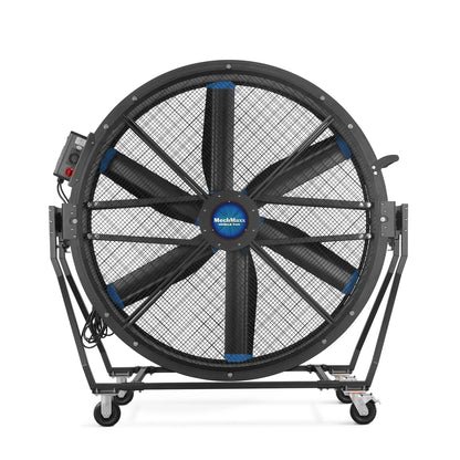 59" Portable Industrial Fan with Variable High-Efficiency PMSM Motor,Tiltable Mobile High Volume Floor Fan for Warehouse,Workshop & Gym