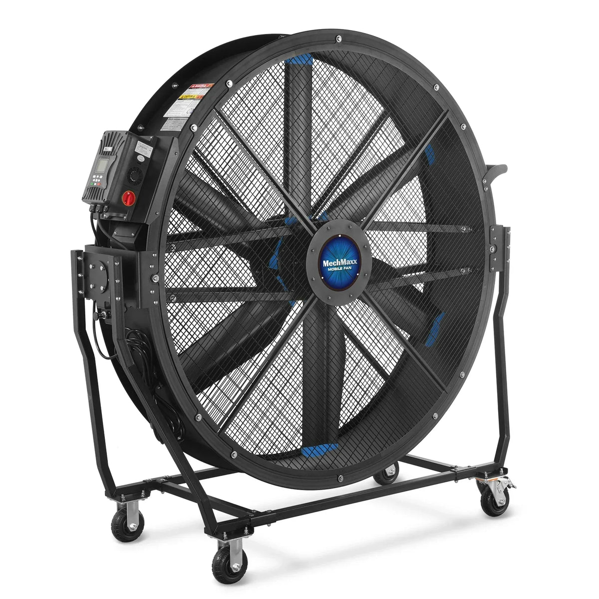 59" Portable Industrial Fan with Variable High-Efficiency PMSM Motor,Tiltable Mobile High Volume Floor Fan for Warehouse,Workshop & Gym