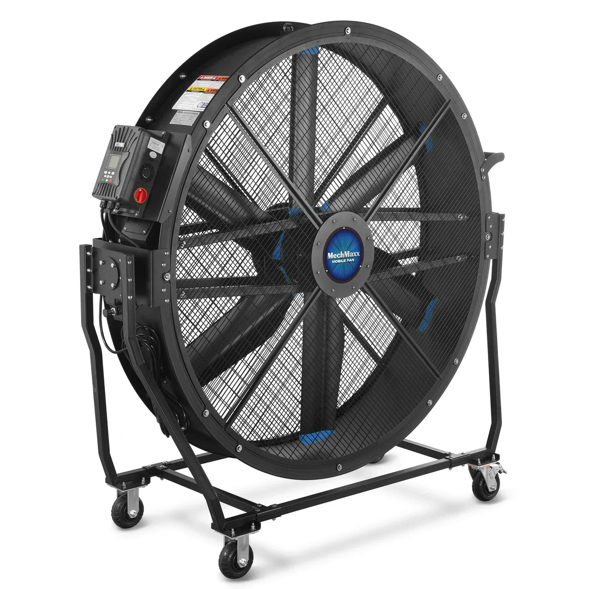 59" Portable Industrial Fan with Variable High-Efficiency PMSM Motor,Tiltable Mobile High Volume Floor Fan for Warehouse,Workshop & Gym