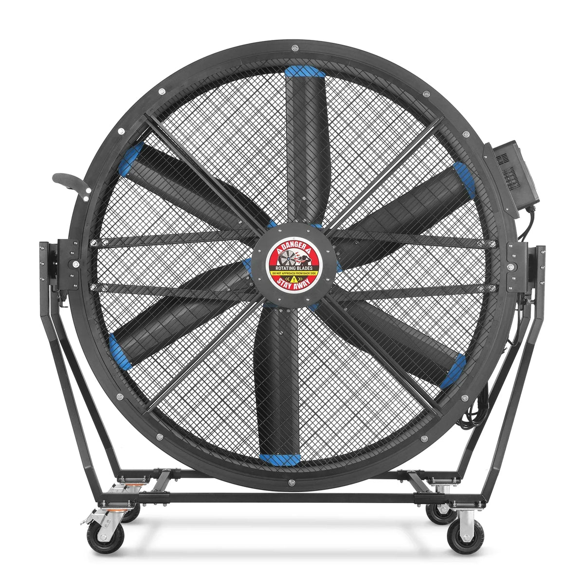 59" Portable Industrial Fan with Variable High-Efficiency PMSM Motor,Tiltable Mobile High Volume Floor Fan for Warehouse,Workshop & Gym
