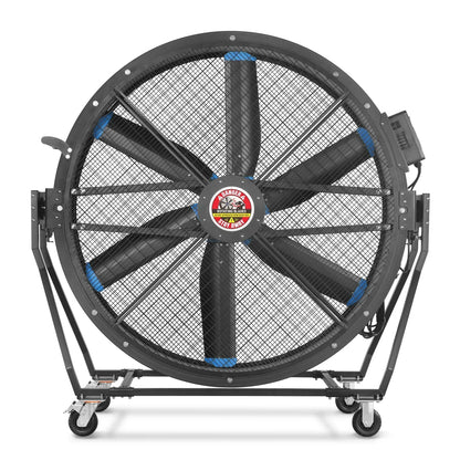 59" Portable Industrial Fan with Variable High-Efficiency PMSM Motor,Tiltable Mobile High Volume Floor Fan for Warehouse,Workshop & Gym
