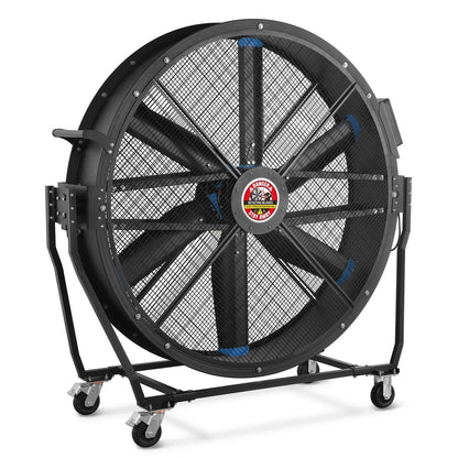 59" Portable Industrial Fan with Variable High-Efficiency PMSM Motor,Tiltable Mobile High Volume Floor Fan for Warehouse,Workshop & Gym