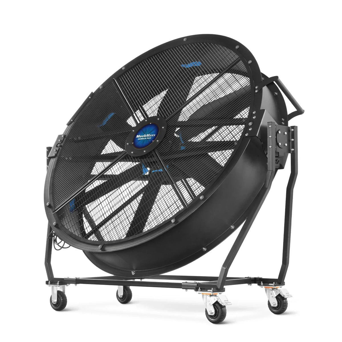 59" Portable Industrial Fan with Variable High-Efficiency PMSM Motor,Tiltable Mobile High Volume Floor Fan for Warehouse,Workshop & Gym